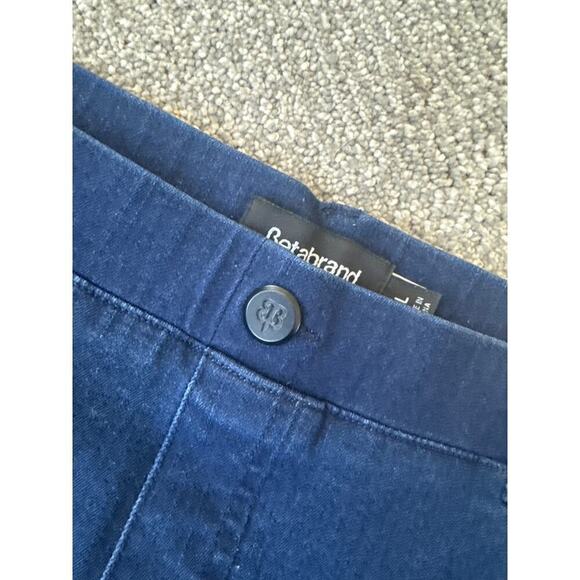 Beta brand dark wide leg pull on stretch jeans XL - Picture 2 of 9